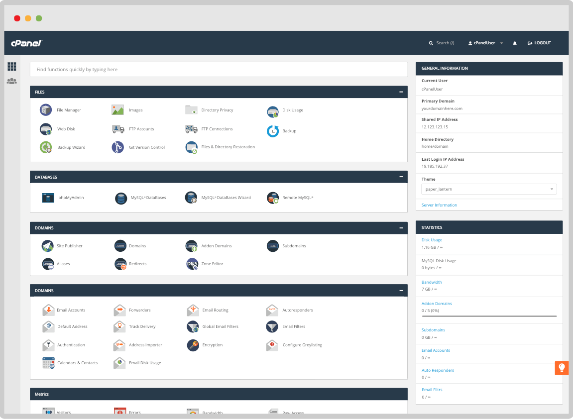 free web hosting with cpanel