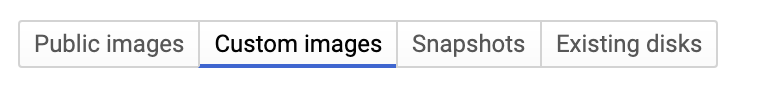 GCP image, snapshot或disk