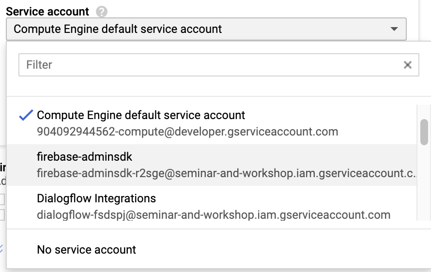 GCP Service Account