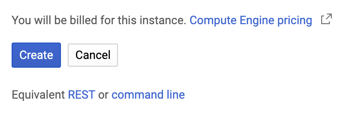 GCP REST and command line