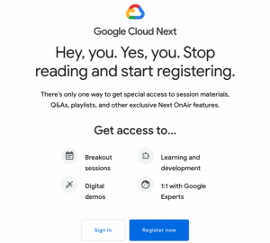 一年一度的 Google Cloud Next 大會免費線上參加攻略！