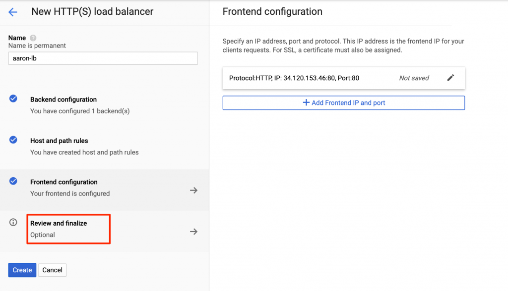 最後 Load Balance 檢查