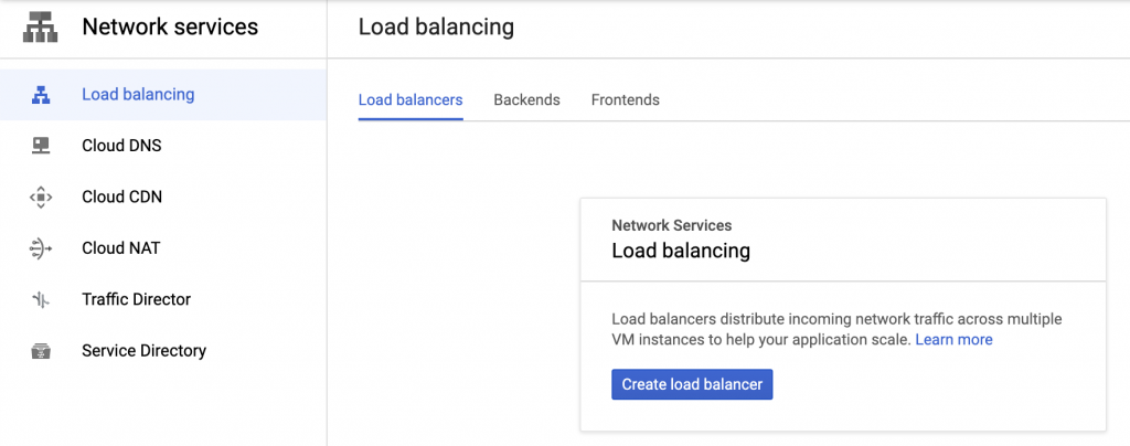 點擊建立 Load Balancer