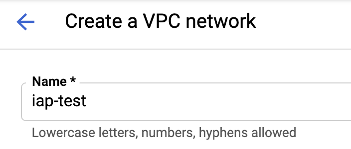 先建立一個 VPC 網路