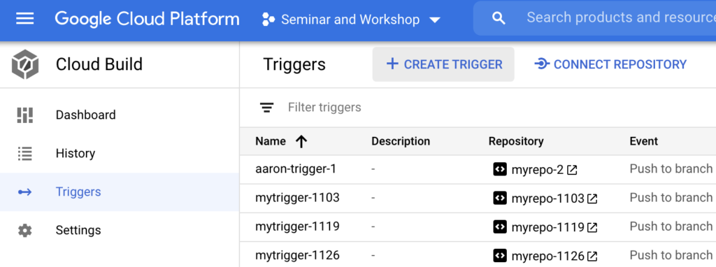 create trigger successfully