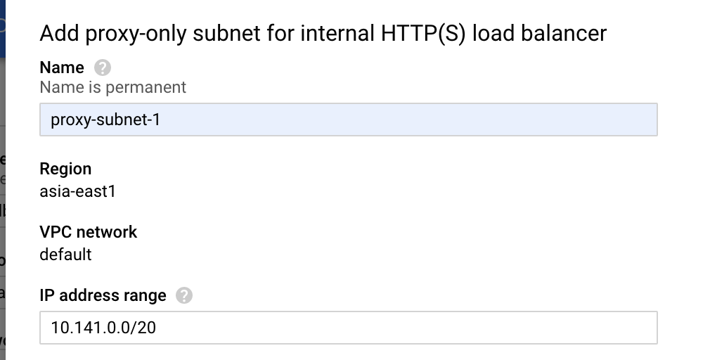 成功建立 proxy-subnet