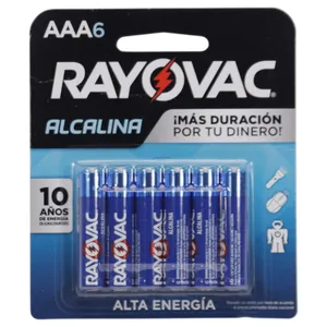 Baterias Rayovac Triple A 6 Unidades