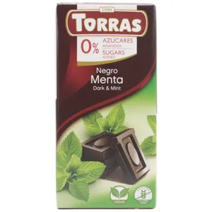 Chocolate Torras Negro Con Menta 75 G