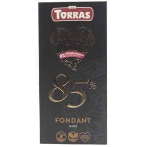 Chocolate Negro Torras 85% Cacao Sin Azúcar 100 G