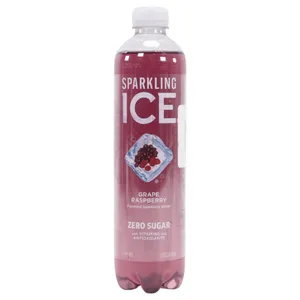 Agua Saborizada Sparkling Ice Grape Sabor Raspberry Sin Azucar 17 Oz