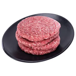 Carne Hamburguesa Súper De Res Natural Sazonada