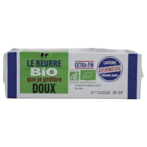 Mantequilla Laiterie Verneuil Suave Bio 250 G