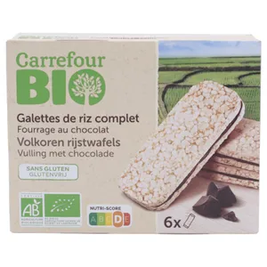 Galette De Arroz Con Chocolate Carrefour Bio 120 G