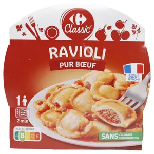 Plato Preparado Carrefour Classic Ravioli De Pura Ternera 300 G