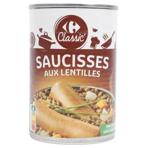Salchicha Con Lentejas Carrefour ½ Lata