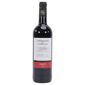 Vino Tinto L´heritage De Carillan Pays D'oc Merlot Francia