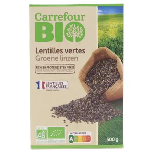 Lentejas Verdes Carrefour Bio 500 G