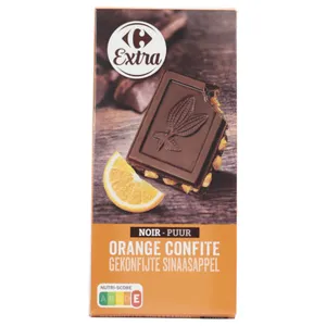 Chocolate Carrefour Negro Con Naranja 200 G