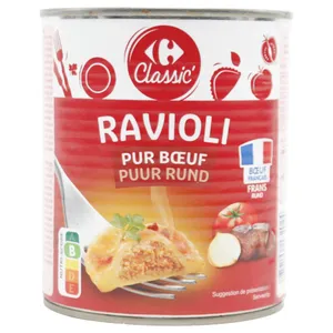 Carrefour Raviolis De Res 7.5% Carne (lata Completa 4/4)