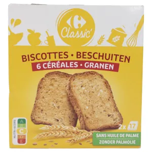 Pan Seco Biscotte Multicereal Carrefour 300 G