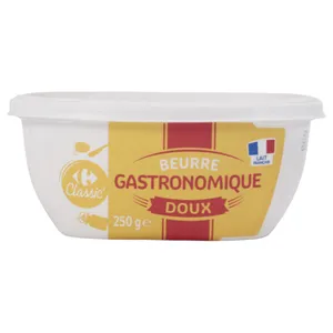 Mantequilla Beurre Doux Carrefour Suave 82% Mg 250 G