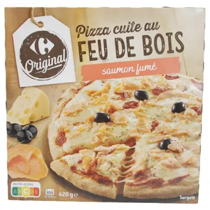 Congelado Pizza De Salmón Y Setas Carrefour