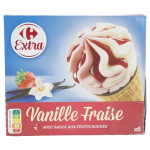 Helado Batone Vanilla/fraise X6 Carrefour
