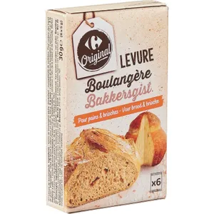 Levadura Carrefour Original Para Hornear Panes Y Brioches 30 G