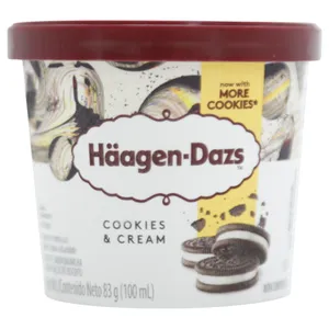 Helado Haagen Dazs Cookies Creram 4oz