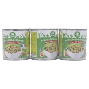 Guisantes Y Zanahorias Carrefour Extrafinos (pack ¼ X 3)