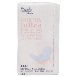 Toallas Carrefour Ultra Normal X28 Unidades
