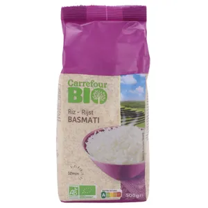 Arroz Basmati Carrefour Bio 500 G