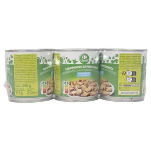 Hongos Rebanados Sin Sal Carrefour (3 X 140 G)