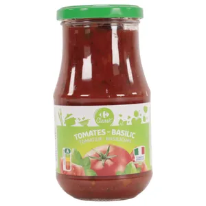 Salsa De Tomate Carrefour Classic Y Albahaca 420 G