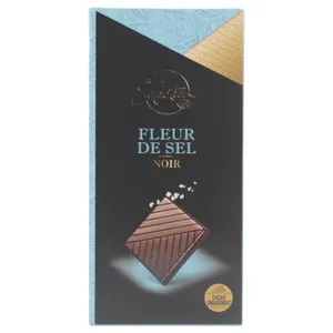 Chocolate Negro Barra De Carrefour Con Flor De Sal 100 G