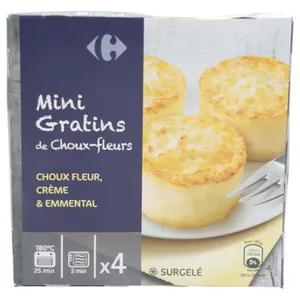 Congelado Mini Coliflor Gratinada Carrefour 4x120g