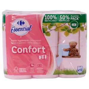 Papel Higiénico Carrefour Confort X12 Unidades