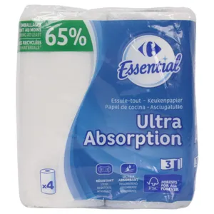 Papel Toalla Carrefour Ultra X4 Unidades