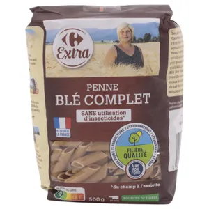 Penne Rigate Integral Carrefour 500 G