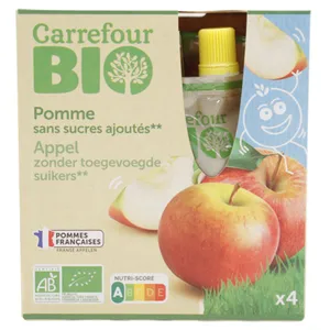 Compota Manzana 4x90 Carrefour Bio