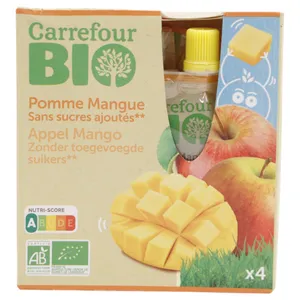 Compota Mango 4x90 Carrefour Bio