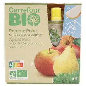 Compota Manz Pera 4x90 Carrefour Bio