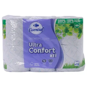 Papel Higiénico Carrefour Capas X12