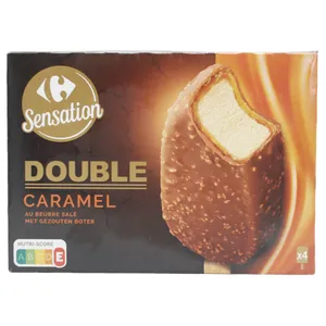 Paleta Doble Caramelo X4 Carrefour