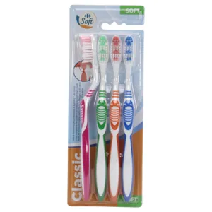 Cepillo Dental Carrefour Suave X4 Unidades