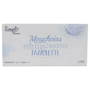 Pañuelos Faciales Carrefour Caja 150 X 2