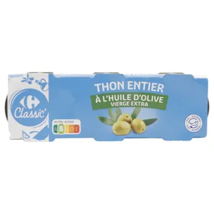 Atún Carrefour Listo En Aceite De Oliva (3 X 110 G)