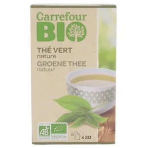 Té Verde Natural Carrefour Bio 20 Bolsitas