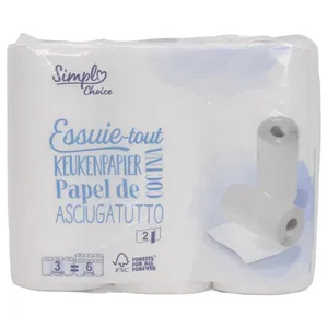 Papel Toalla Simpl De Cocina X3