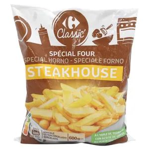 Congelado Papas Fritas Steakhouse Carrefour 600g
